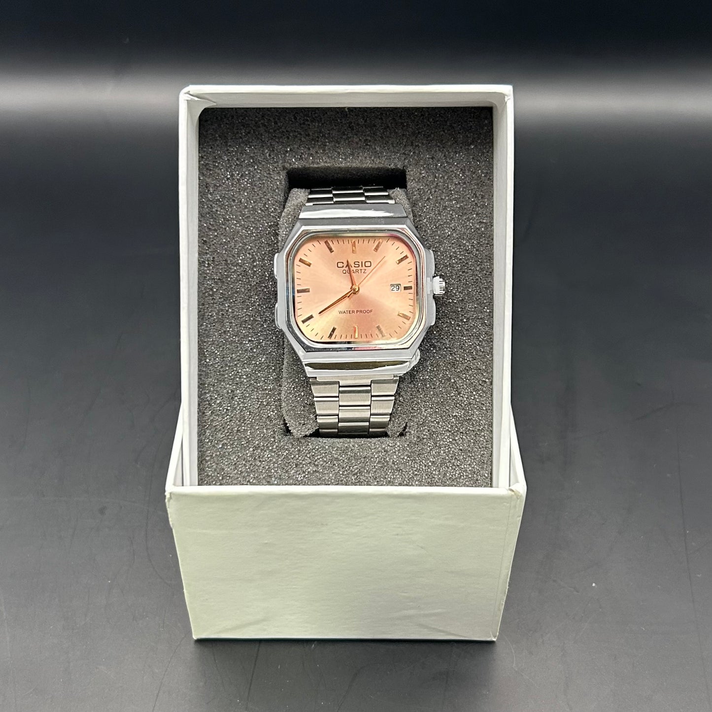 Casio Retro Rose Gold.
