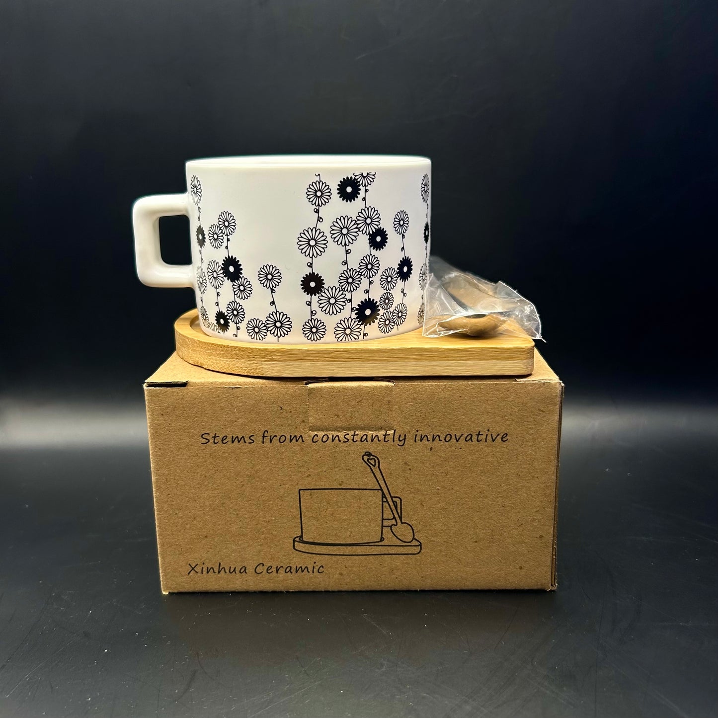 Tasse À Café Et Soucoupe En Bambou!