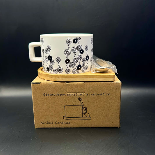 Tasse À Café Et Soucoupe En Bambou!