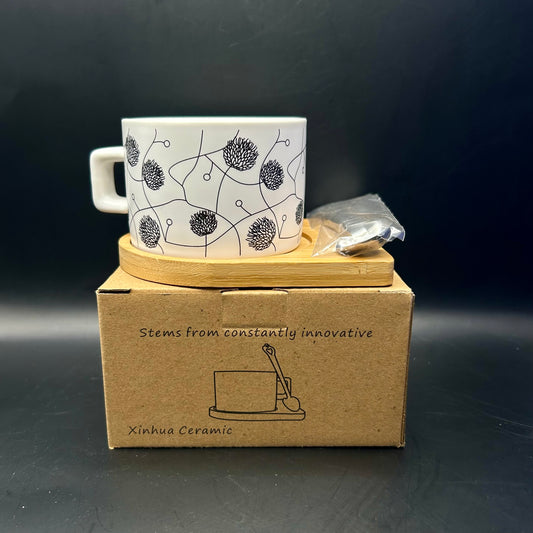 Tasse À Café Et Soucoupe En Bambou!