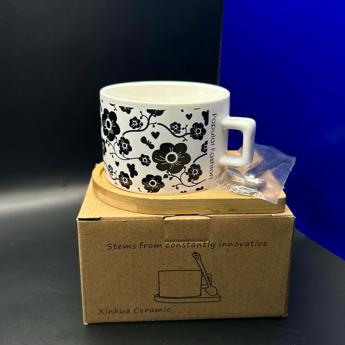 Tasse À Café Et Soucoupe En Bambou!