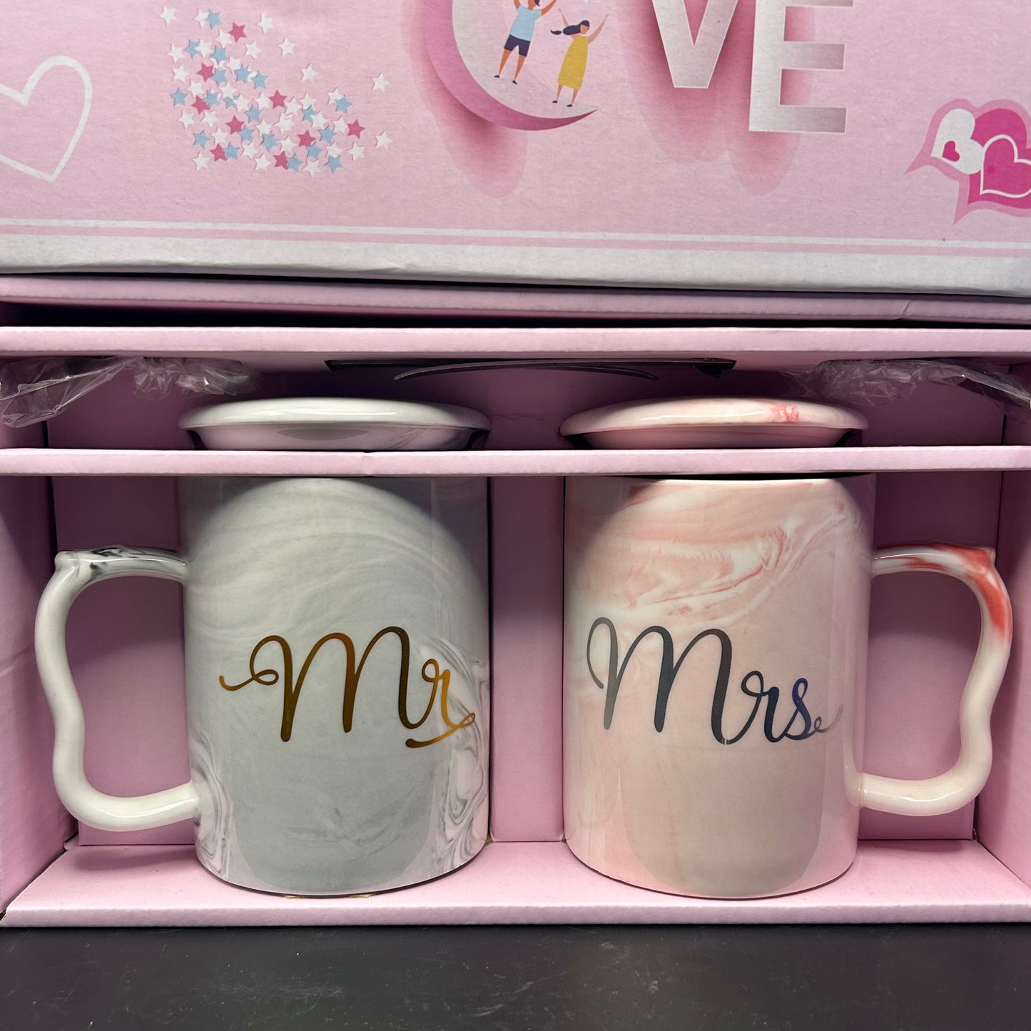 Coffret Mugs « Mr. & Mrs. ».