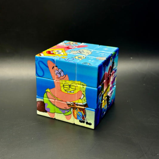 Cube de puzzle magnétique Shashibo - Bob l’éponge.
