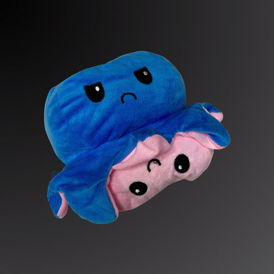 Poulpe Peluche Mignonne - Octopus Poulpy Emotion - Reversible!